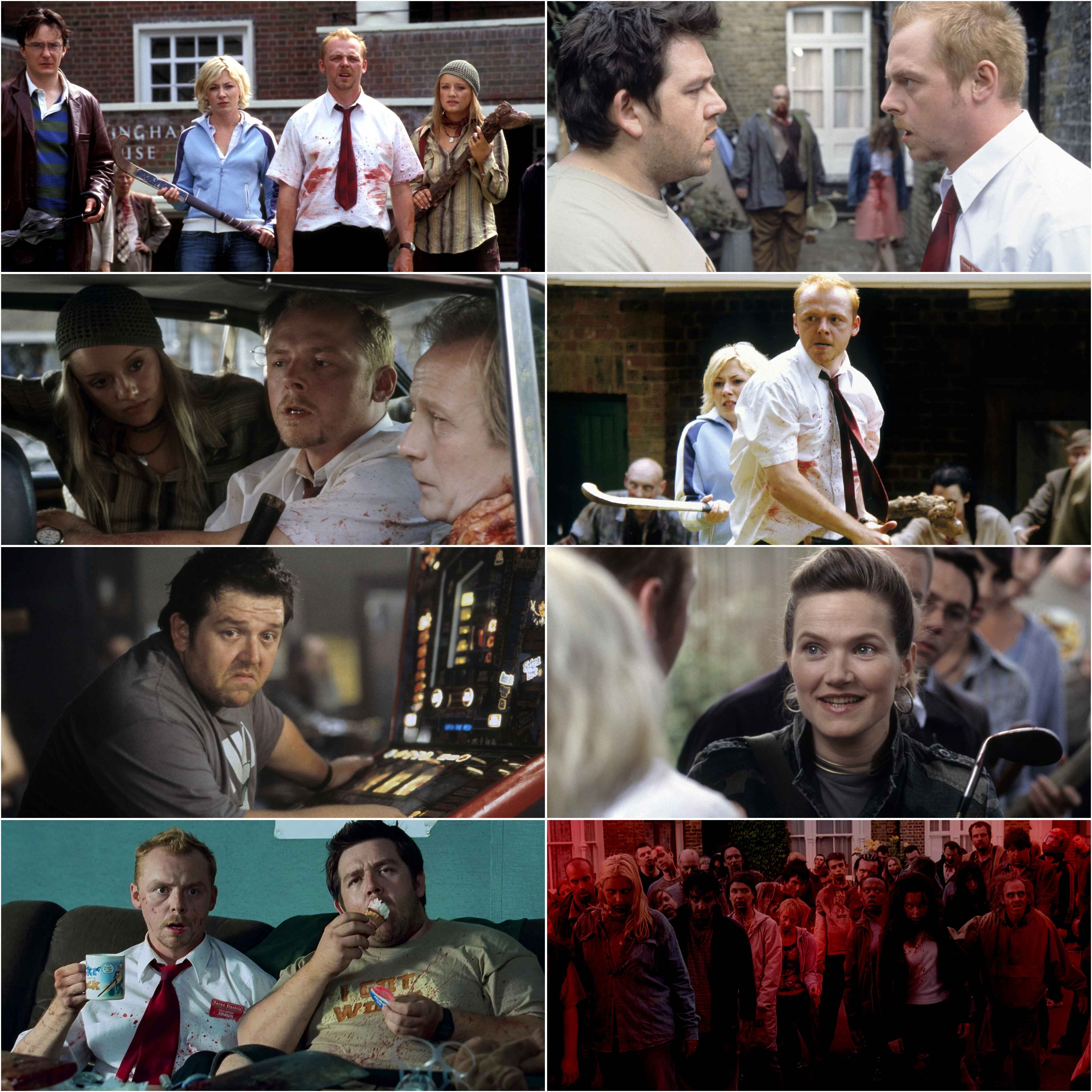 Shaun of the Dead (2004) (Hindi + English) Dual Audio Hollywood Movie BluRay HD ESub screenshot